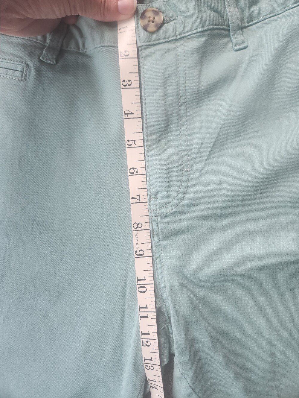 New 14th & Union Men's Light Mint Chino Shorts 36W Slim‎ Fit - Picture 6 of 8